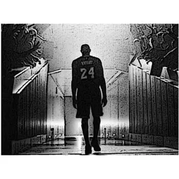 Полный 5D Diy Алмазная картина Дань Звезде Коби Брайант Вышивка Крестом Домашний Декор Ручная работа 25x30cm