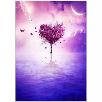 Полный 5D Diy Алмазная картина Дерево любви Мозаика Вышивка Крестом Домашний декор Ручной подарок Подарок 20X25CM