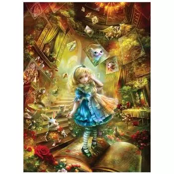 Полный 5D Diy Алмазная картина Девчачий мир Алмазная вышивка Крестом Домашний декор Подарок ручной работы 25x30cm