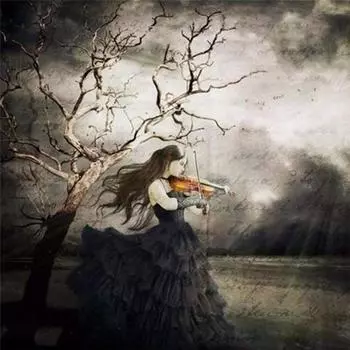 Полный 5D Diy Алмазная картина Девушка играет на скрипке Вышивка крестиком Домашний декор Подарок ручной работы 30x30cm