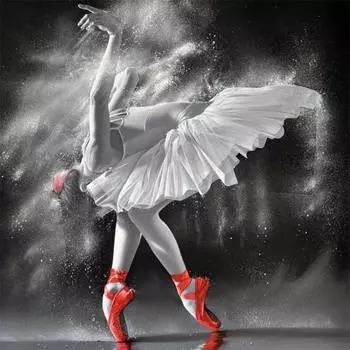Полный 5D Diy Алмазная картина Девушка Танцующая Алмазная вышивка Крестом Домашний декор Подарок ручной работы 25x25cm