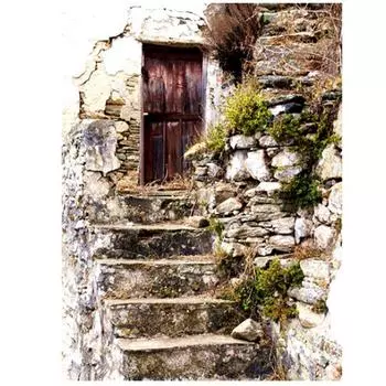 Полный 5D Diy Алмазная картина Древний дом, дверь, вышивка крестом, домашний декор, подарок ручной работы 25x30cm