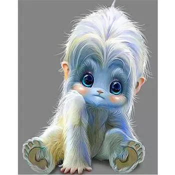 Полный 5D Diy Алмазная картина Дух обезьяна Вышивка Крестом Наборы Домашний Декор Подарок ручной работы Round 20x30cm