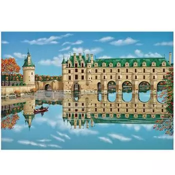 Полный 5D Diy Алмазная картина Дворец Озеро Пейзаж Вышивка Крестом Домашний Декор Подарок ручной работы 20X25CM