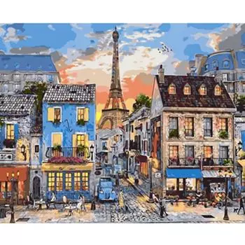 Полный 5D Diy Алмазная картина Европейский стиль Уличная вышивка Крестом Домашний декор Подарок ручной работы 25x30cm