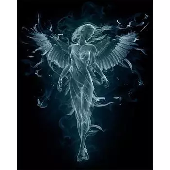 Полный 5D Diy Алмазная картина Фэнтези Ангел Алмазная вышивка Наборы для вышивки крестом Домашний декор Подарок ручной работы Round 20x30cm