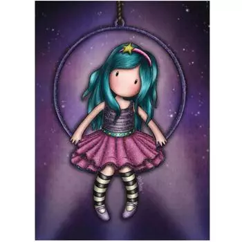 Полный 5D Diy Алмазная картина Фиолетовая девушка Алмазная вышивка Полный набор аниме Наборы для вышивки крестом Домашний декор Подарок ручной работы Round 20x30cm