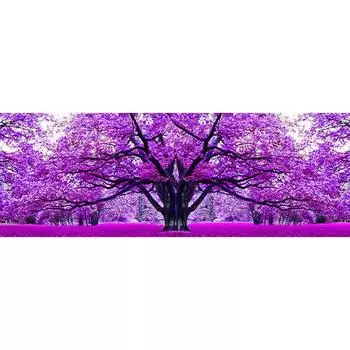Полный 5D Diy Алмазная картина Фиолетовый Большое Дерево Алмазная Вышивка Полный Вышивка Крестом Домашний Декор Подарок ручной работы 20x30cm