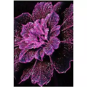 Полный 5D Diy Алмазная картина Фиолетовый Пион Вышивка Крестом Домашний Декор Ручной Подарок 20X25CM