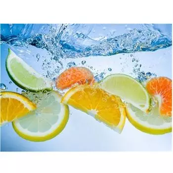 Полный 5D Diy Алмазная картина Фрукты Апельсин Лимон Вышивка Крестом Домашний Декор Подарок ручной работы 25x30cm