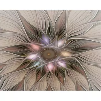 Полный 5D Diy Алмазная картина Геометрический цветок Алмазная вышивка Крест Стежок Домашний декор Подарок ручной работы 25x30cm