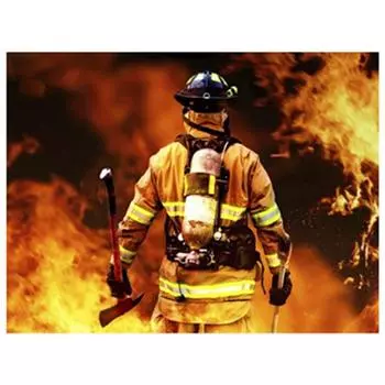 Полный 5D Diy Алмазная картина Герой пожаротушения Алмазная вышивка Крестом Домашний декор Ручная работа 25x30cm