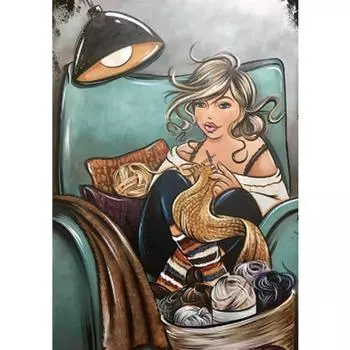 Полный 5D Diy Алмазная картина Главная Женщина Вышивка Крестом Домашний Декор Ручной Подарок 20X25CM