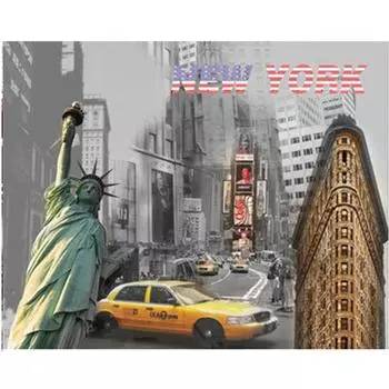 Полный 5D Diy Алмазная картина Городской пейзаж Алмазная вышивка Крестом Домашний декор Ручной подарок Подарок 25x30cm