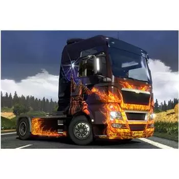 Полный 5D Diy Алмазная картина Грузовик Алмазная вышивка Наборы для вышивки крестом Домашний декор Подарки ручной работы Round 20x30cm