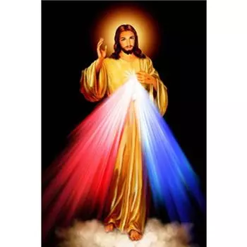 Полный 5D Diy Алмазная картина Идол Иисуса Вышивка Крестом Домашний Декор Ручной Подарок 25x30cm