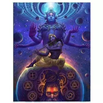 Полный 5D Diy Алмазная картина Игра на флейте Вышивка Крестом Домашний декор Подарок ручной работы 25x30cm