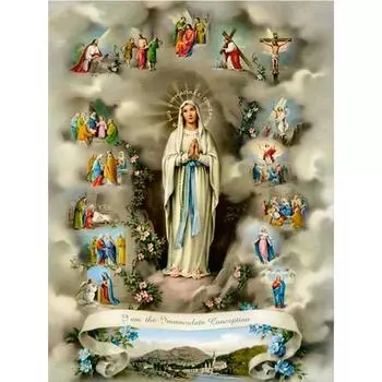 Полный 5D Diy Алмазная картина Иисус Алмазная вышивка Полный лежал вышивка крестом Домашний декор Подарок ручной работы 20x30cm