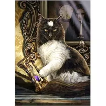 Полный 5D Diy Алмазная картина Индийский Бог Кот Алмазная вышивка Крестом Домашний декор Подарок ручной работы 25x30cm