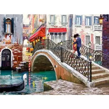 Полный 5D Diy Алмазная картина Итальянская уличная вышивка Крестом Домашний декор Ручной подарок Подарок 25x30cm