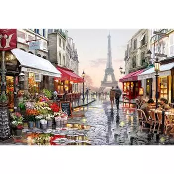 Полный 5D Diy Алмазная картина Эйфелева башня Вышивка Крестом Домашний декор Ручной подарок Подарок 25x30cm
