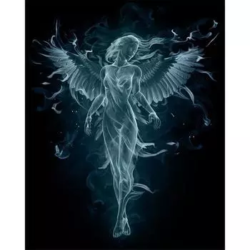 Полный 5D Diy Алмазная картина Эскиз Ангел Девушка Вышивка Крестом Домашний Декор Подарок ручной работы 25x30cm
