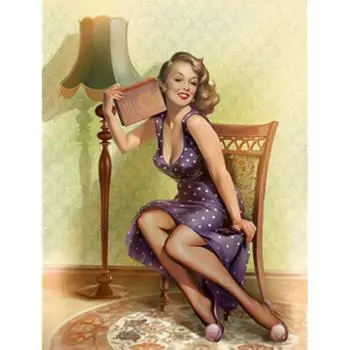 Полный 5D Diy Алмазная картина Юбка Женщина Вышивка Крестом Домашний Декор Ручной Подарок 20X25CM