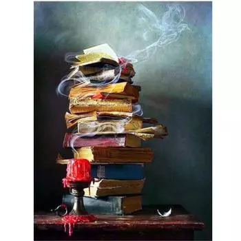 Полный 5D Diy Алмазная картина Книга Пейзажная живопись Вышивка крестиком Домашний декор Ручная работа 25x30cm