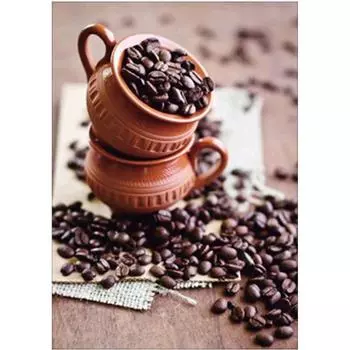 Полный 5D Diy Алмазная картина Кофейные зерна Алмазная вышивка Крестом Домашний декор Подарок ручной работы 25x30cm