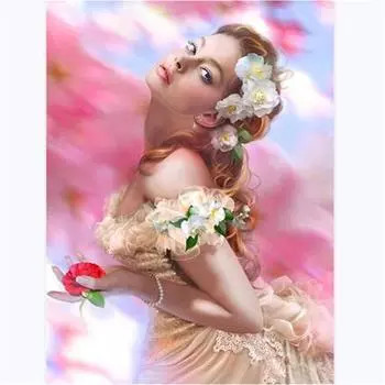 Полный 5D Diy Алмазная картина Красивая маленькая красота Вышивка крестиком Домашний декор Подарок ручной работы 25x30cm