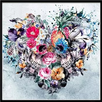 Полный 5D Diy Алмазная картина Красивый цветок Вышивка Крестом Домашний декор Ручной подарок 25x25cm