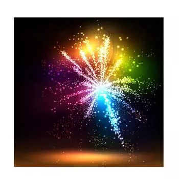 Полный 5D Diy Алмазная картина Красивый фейерверк Вышивка крестом Домашний декор Подарок ручной работы 25x25cm