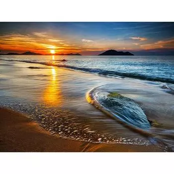 Полный 5D Diy Алмазная картина Красивый пейзаж Алмазная вышивка Крестом Домашний декор Ручная работа 25x30cm