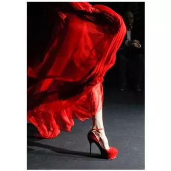 Полный 5D Diy Алмазная картина Красный Высокий каблук Вышивка Крестом Домашний Декор Ручной подарок 20X25CM