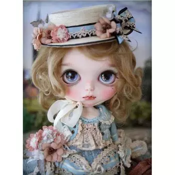 Полный 5D Diy Алмазная картина Кукла Барби Алмазная вышивка Полный вышивки крестом Домашний декор Подарок ручной работы 20x30cm