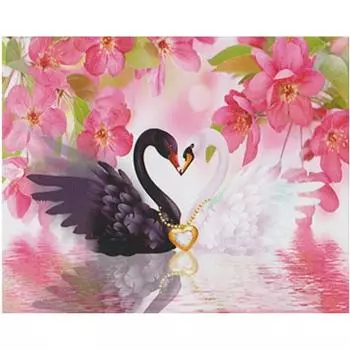 Полный 5D Diy Алмазная картина Лебедь Любовь Алмазная вышивка Крест Стежок Главная Декор Ручной подарок 25x30cm