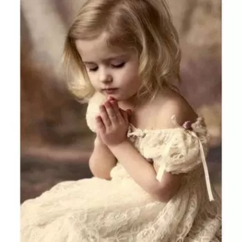 Полный 5D Diy Алмазная картина Маленькая девочка Алмазная вышивка Крест Стежок Главная Декор Ручной подарок 25x30cm