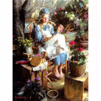 Полный 5D Diy Алмазная картина Маленькая девочка Вышивка Вышивка крестиком Домашний декор Ручной подарок Подарок 25x30cm