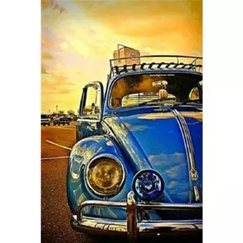 Полный 5D Diy Алмазная картина Маслом Автомобиль Вышивка Крестом Домашний Декор Ручной Подарок 20X25CM