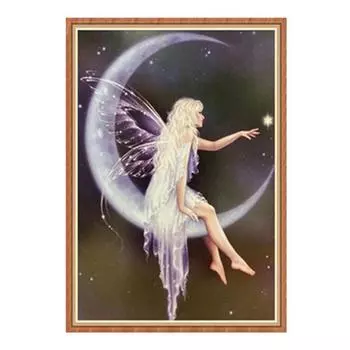 Полный 5D Diy Алмазная картина Мениск Девушка Вышивка Крестом Домашний Декор Ручной Подарок 25x30cm