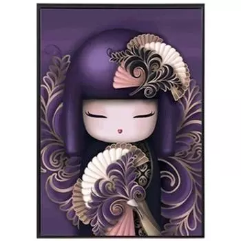 Полный 5D Diy Алмазная картина Милая японская девушка Алмазная вышивка Наборы для вышивки крестом Домашний декор Подарок ручной работы 20x30cm