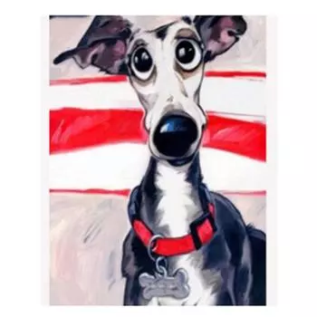 Полный 5D Diy Алмазная картина Милая собака мультфильм Вышивка Крестом Домашний Декор Ручной Подарок 25x30cm