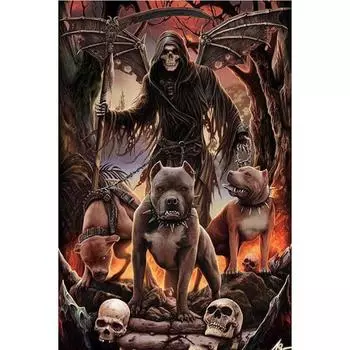 Полный 5D Diy Алмазная картина Мир Дьявола Алмазная вышивка Полный вышивки крестом Домашний декор Подарок ручной работы 20x30cm