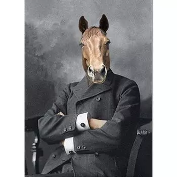 Полный 5D Diy Алмазная картина Мистер Ма Тау Алмазная вышивка Полный вышивки крестом Домашний декор Подарок ручной работы 20x30cm