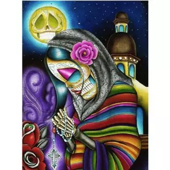 Полный 5D Diy Алмазная картина Молящаяся женщина Вышивка крестом Домашний декор Подарок ручной работы 20X25CM