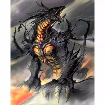 Полный 5D Diy Алмазная картина Мультфильм Монстр Вышивка Крестом Домашний Декор Ручной Подарок 25x30cm