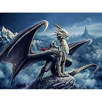 Полный 5D Diy Алмазная картина Мультфильм Дракон Алмазная вышивка Крест Стежок Главная Декор Ручной подарок 25x30cm
