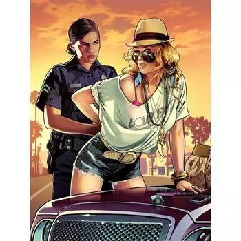 Полный 5D Diy Алмазная картина Мультфильм Женщина-полицейский Мозаика Вышивка Крестом Домашний Декор Ручной Работы 25x30cm