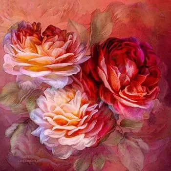 Полный 5D Diy Алмазная картина Мультфильм Цветочная Мозаика Вышивка Крестом Домашний Декор Ручной Подарок 25x25cm