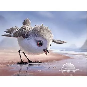 Полный 5D Diy Алмазная картина Мультфильм Милая Птица Мозаика Вышивка Крестом Домашний Декор Ручной Работы 25x30cm